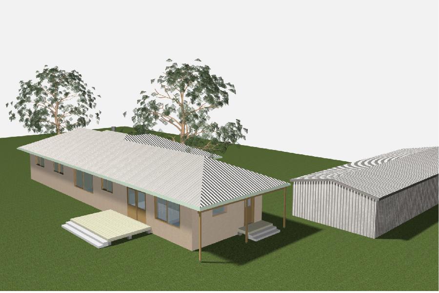 Designing a warm temperate passive solar home at Leeton, NSW